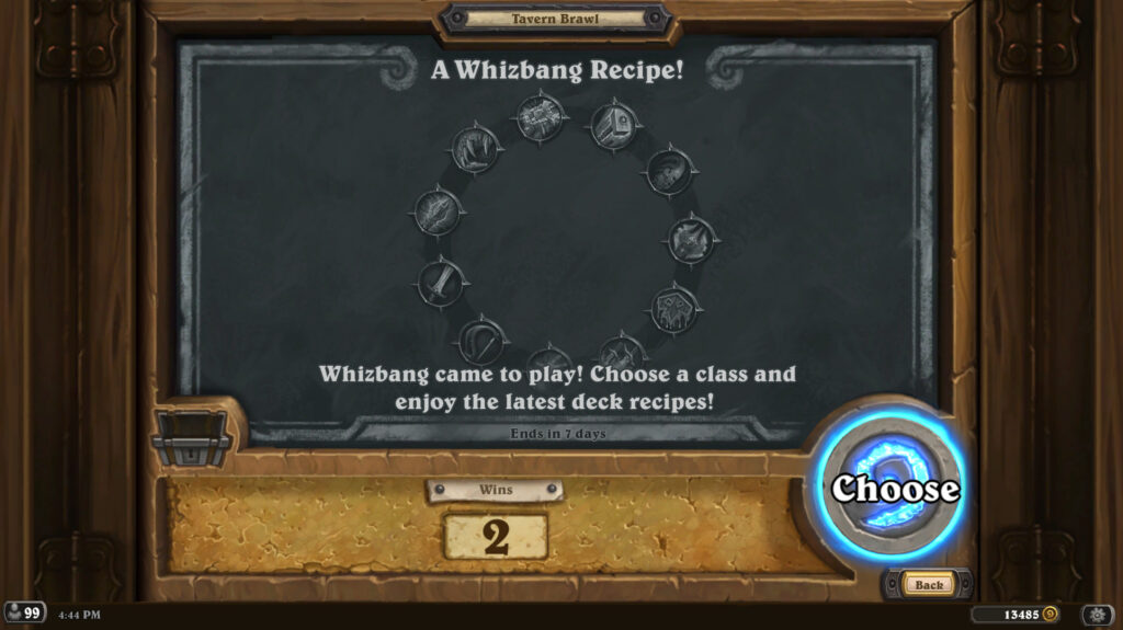A Whizbang Recipe Tavern Brawl chalkboard