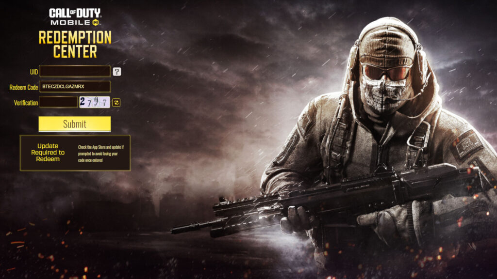 CoD Mobile redemption center