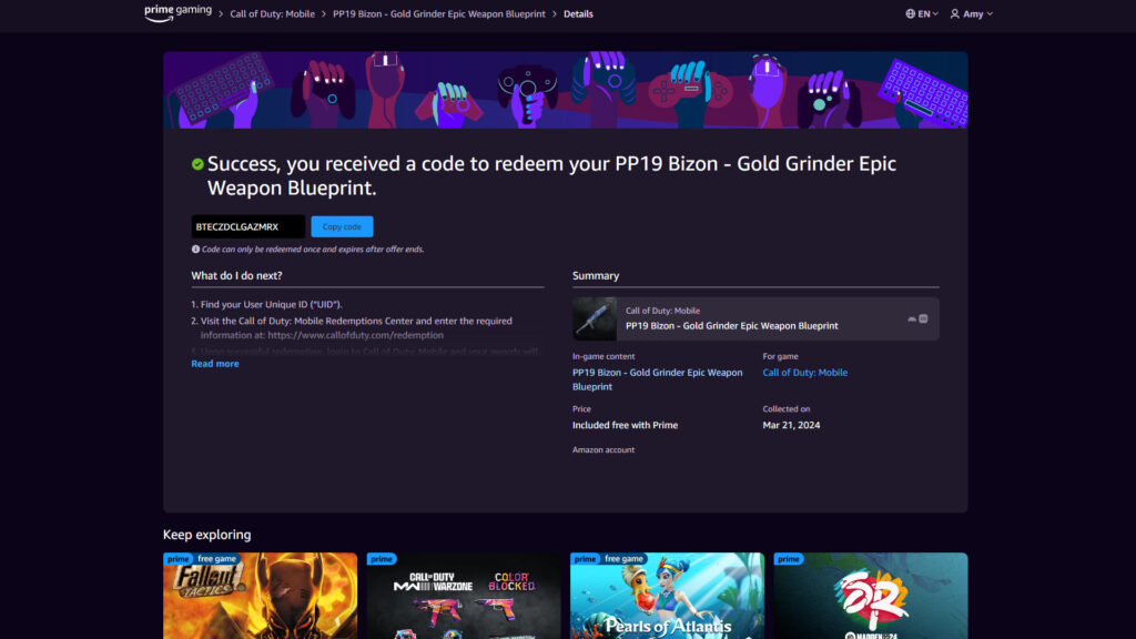 CODM PP19 Bizon Weapon Blueprint