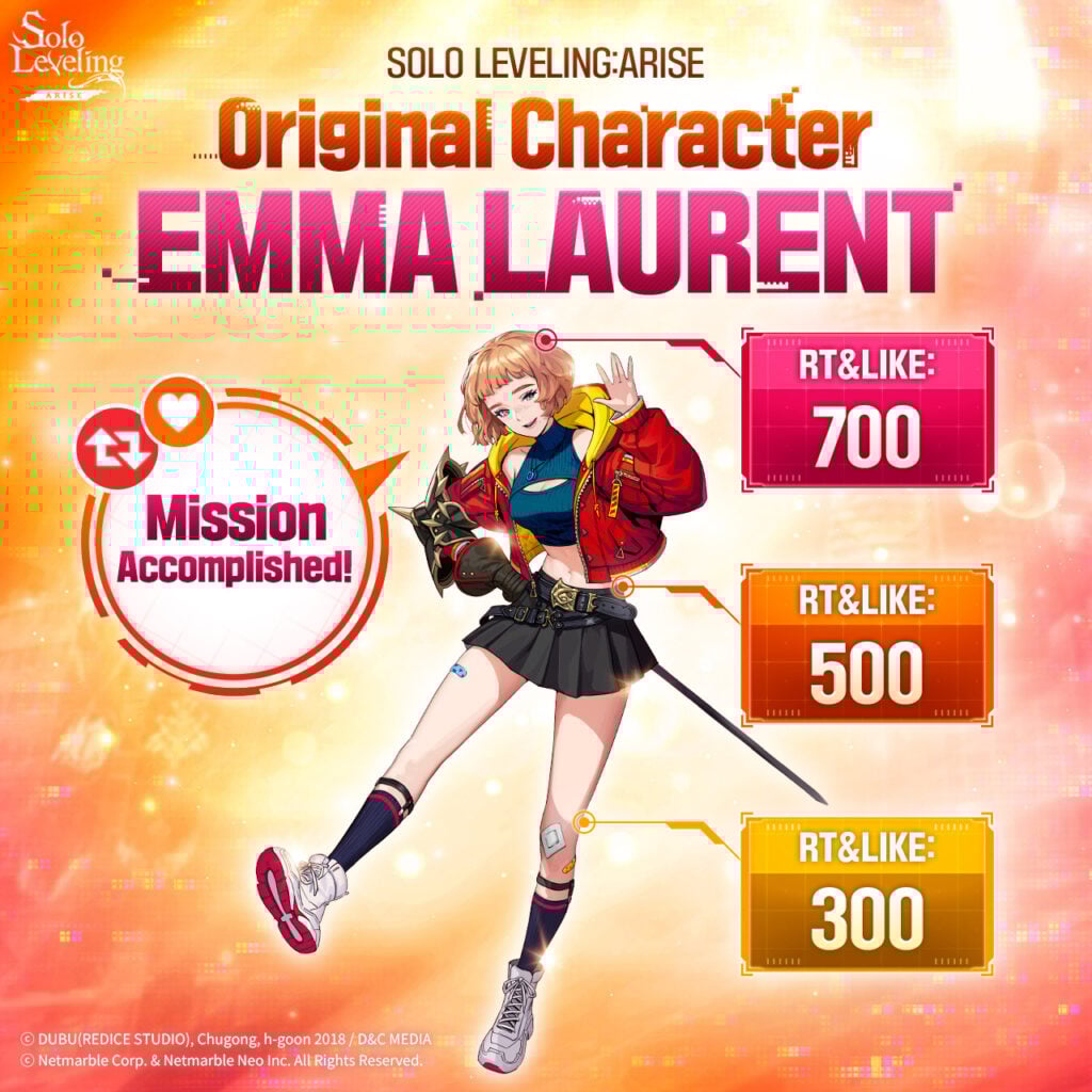 Solo Leveling Arise Emma Laurent artwork 