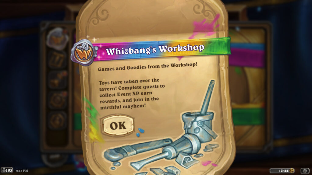 Whizbang's Workshop event information 
