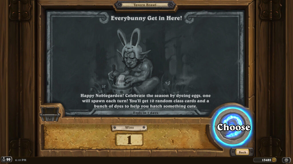 Everybunny Get in Here Tavern Brawl chalkboard