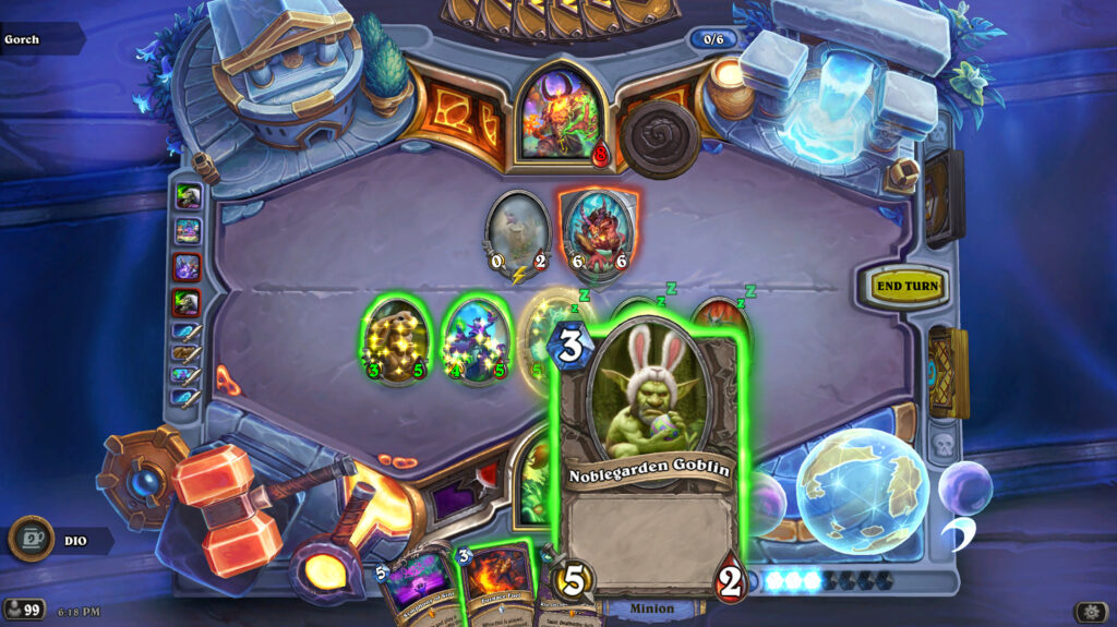 The Noblegarden Goblin minion in Hearthstone