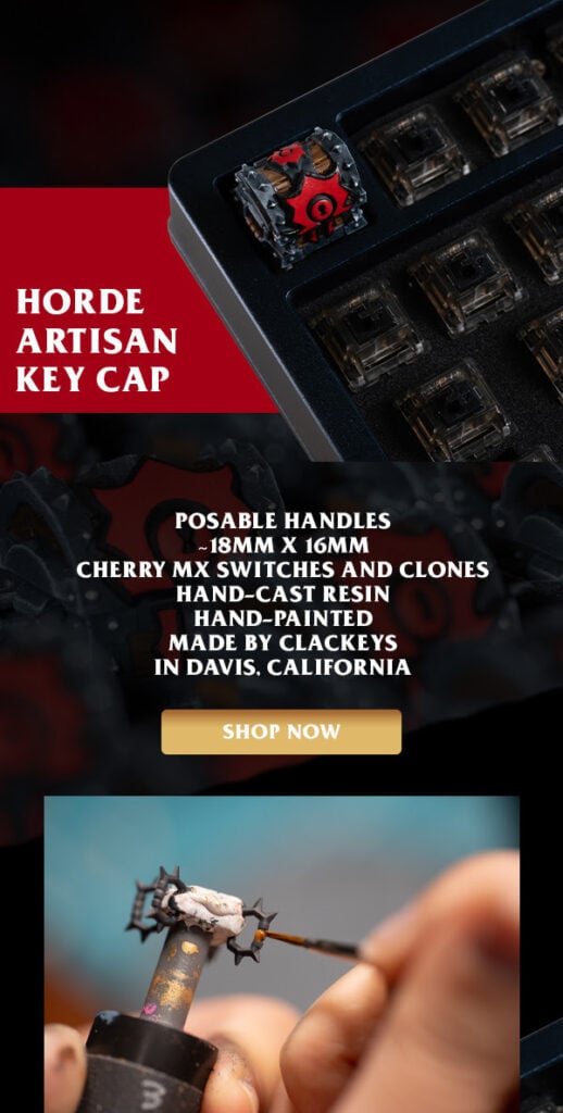 Looking for some Horde or Alliance Flair? Blizzard revealed World of Warcraft custom keycaps today, but it'll cost a good bit of gold.