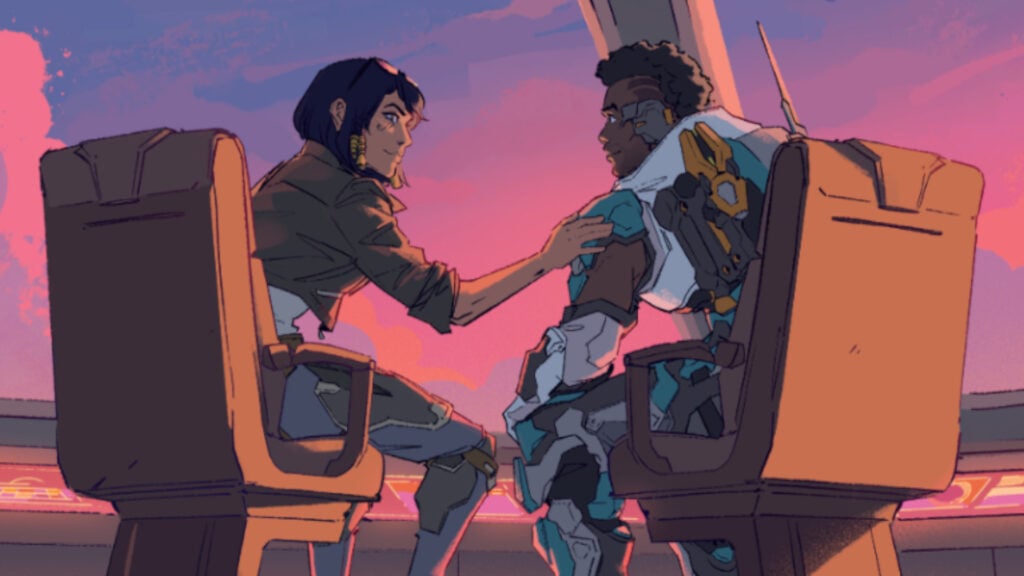 Pharah and Baptiste in the short story