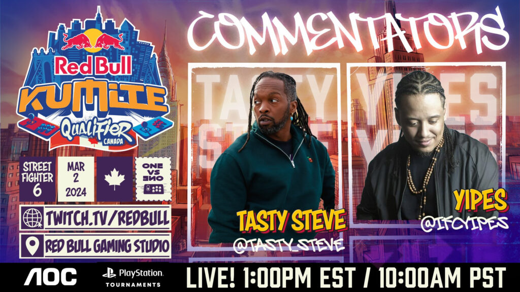 Tasty Steve and Yipes and commentators 