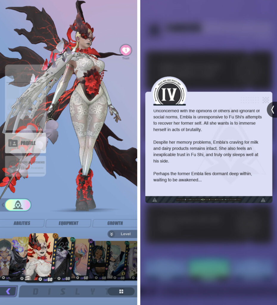 Embla and Fu Shi lore in Dislyte