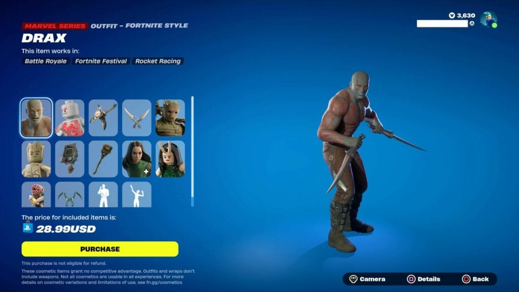 Guardians of the Galaxy Fortnite bundle 2