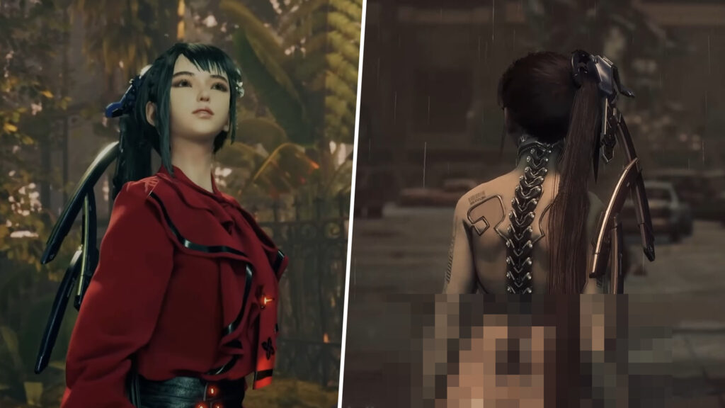 The image shows two outfits that you can unlock in Stellar Blade