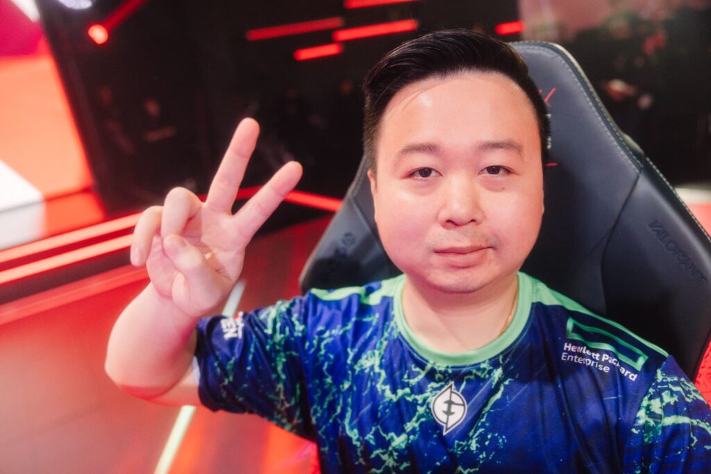 supamen of Evil Geniuses competes at VCT AMERICAS Kickoff on Day 1 of Week 3 at Riot Games Arena on March 2, 2024. 