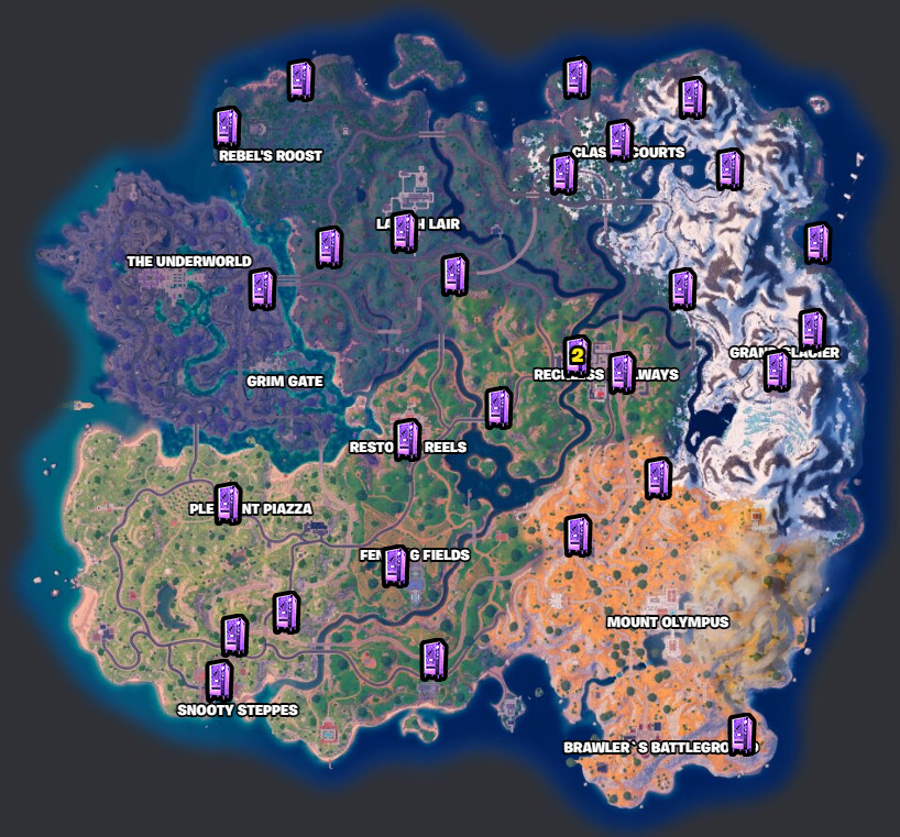 Mending Machine locations