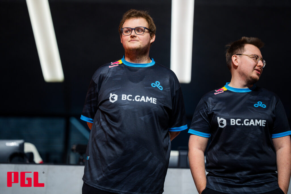Boombl4 and Ax1le at PGL Major Copenhagen CS2 stage with Cloud9. 