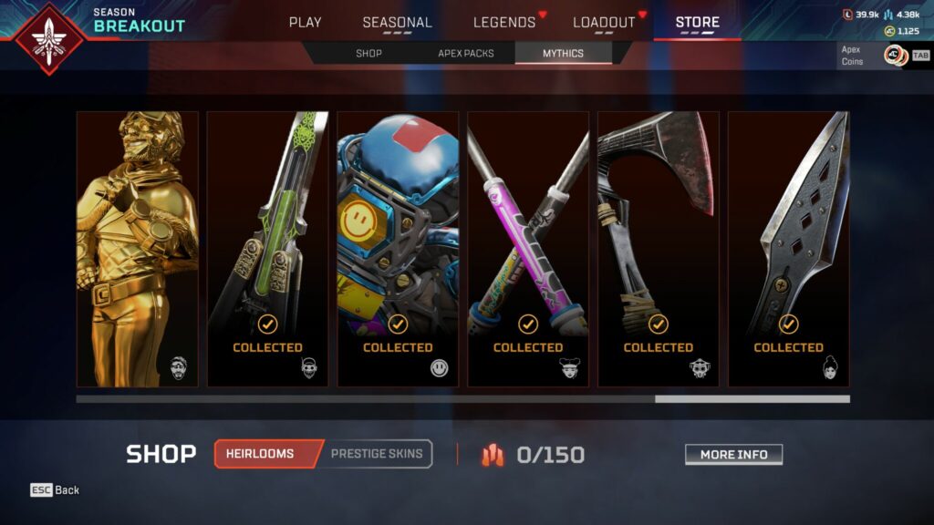 Are your Apex Legends Heirlooms and Battle Pass levels missing?