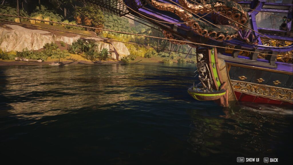 The Anpaka's Tears figurehead item on the front of a ship.