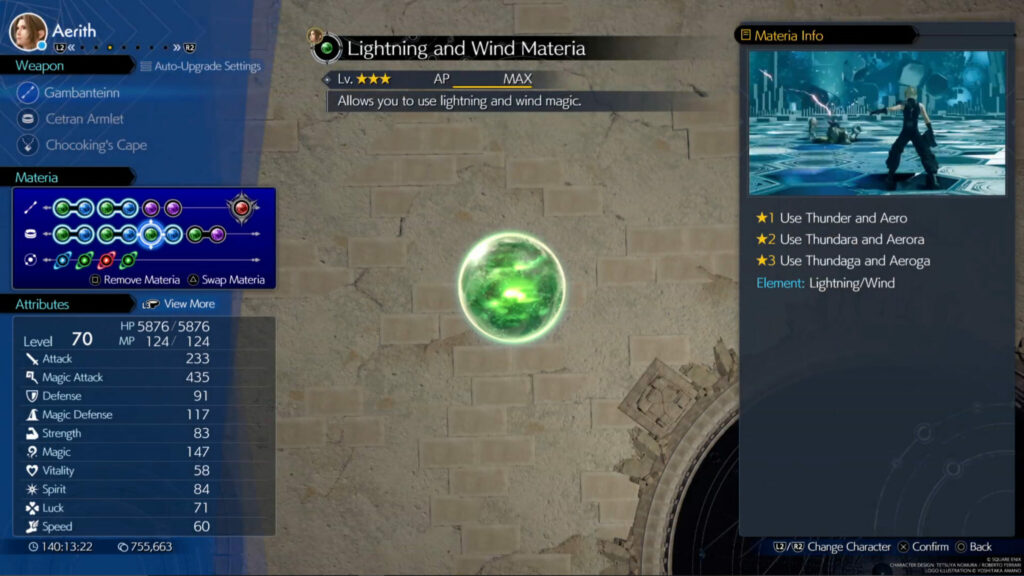 Casting Thundaga or Aeroga (Image by esports.gg)