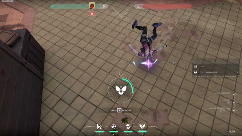 Clove dies in VALORANT with enough Ultimate Points to use Not Dead Yet.