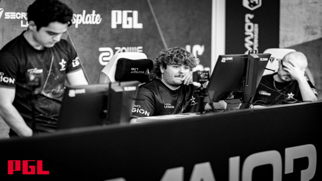 Complexity CS2 players look sad after failing to reach PGL Copenhagen Major playoffs in March.