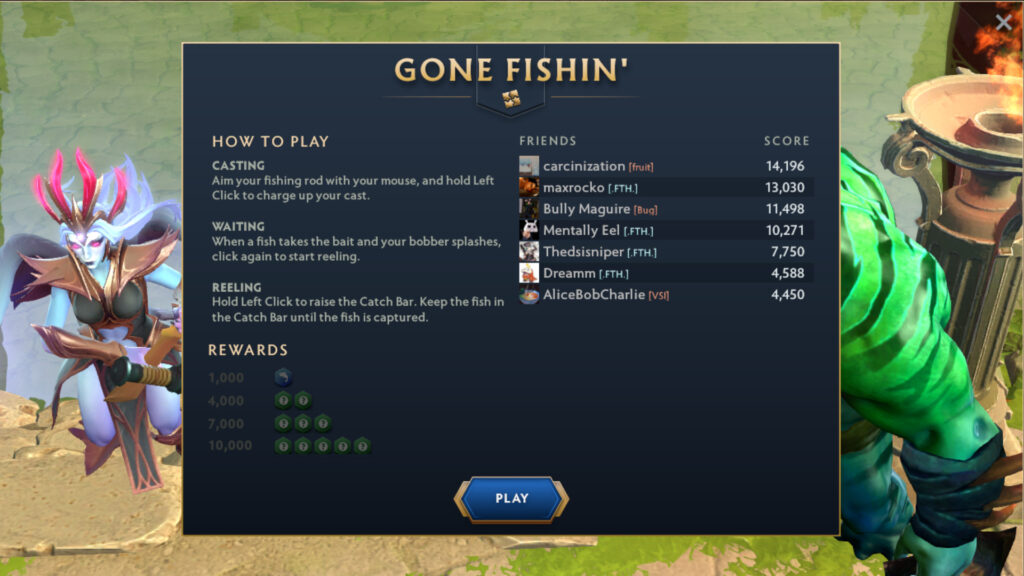 Crownfall Encounter Fishing With Tidehunter (Image bye esports.gg)