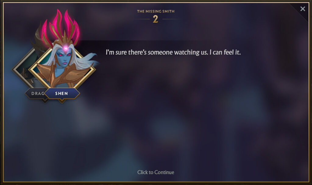 Chapter 2 of The Missing Smith Side Quest 