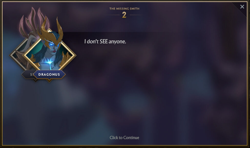 Chapter 2 of The Missing Smith Side Quest 