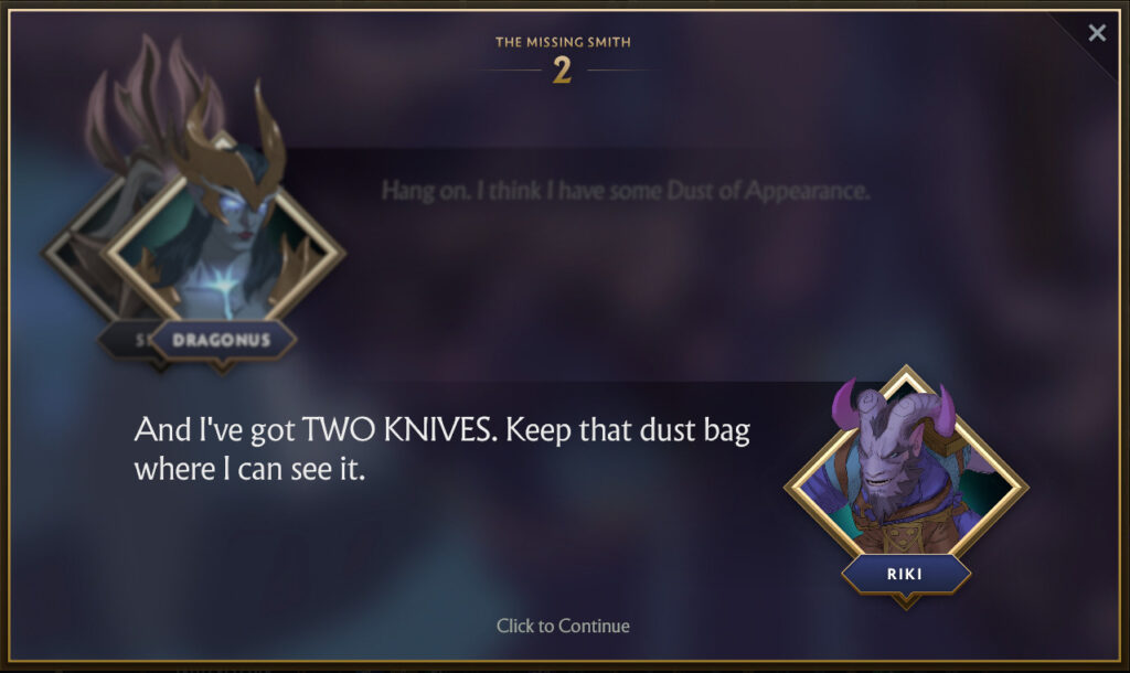 Chapter 2 of The Missing Smith Side Quest 