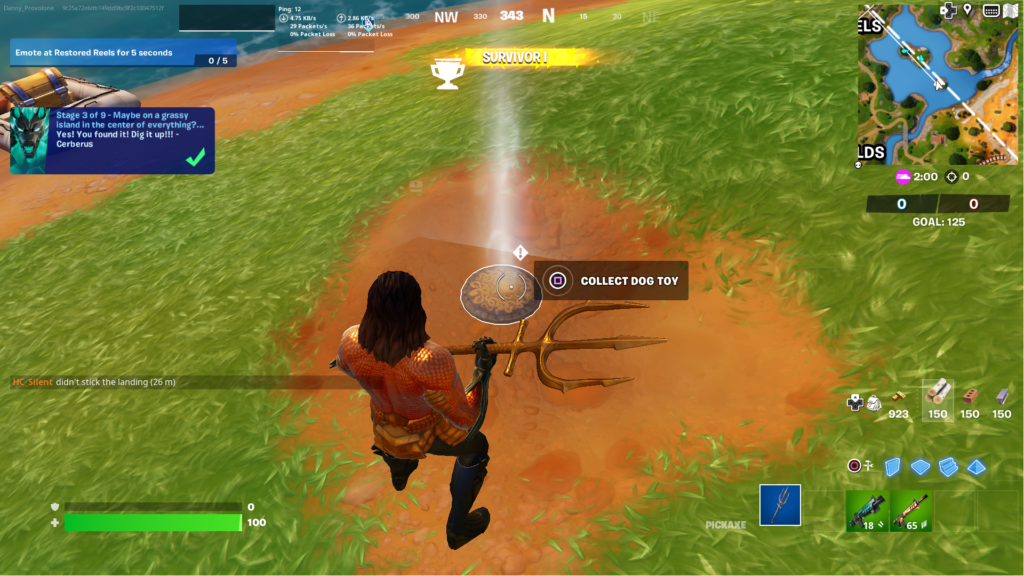 Maybe on a grassy island Fortnite Quest explained