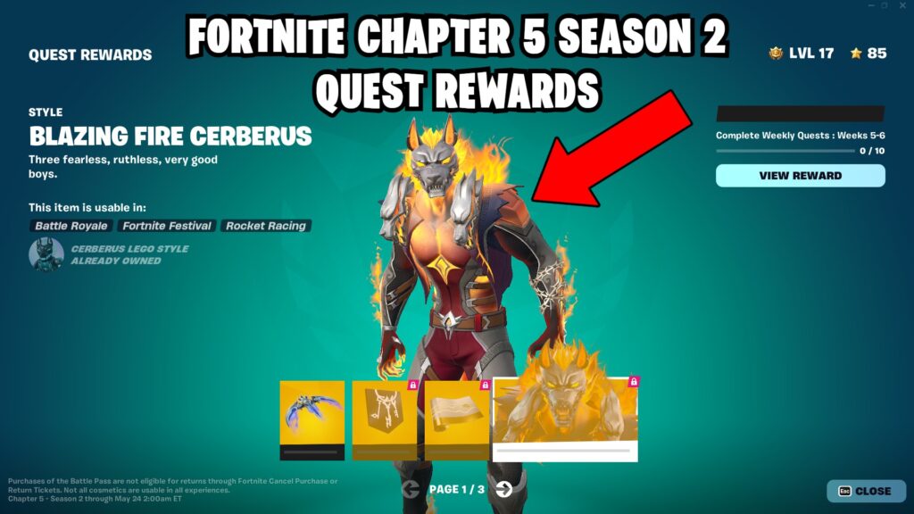 Quest Rewards in Fortnite Chapter 5 Season 2 explained