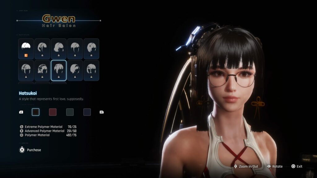 The Hatsukoi hair in Stellar Blade.