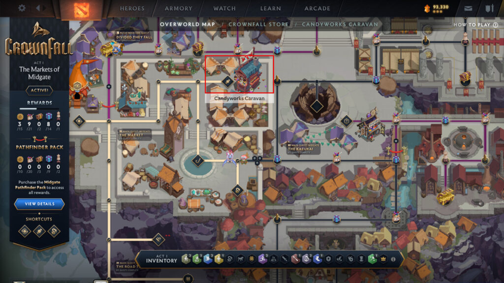 How to access Crownfall Candyworks Caravan (Image by esports.gg)