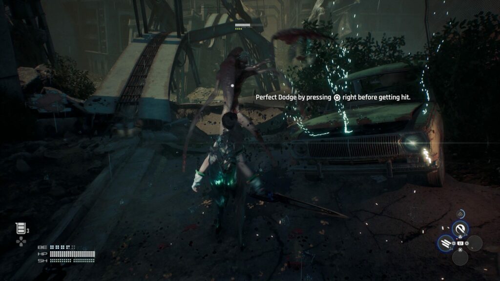 Stellar Blade combat: Perfect Dodge