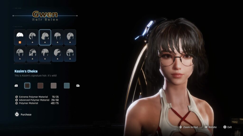 The Kasim's Choice hair in Stellar Blade.