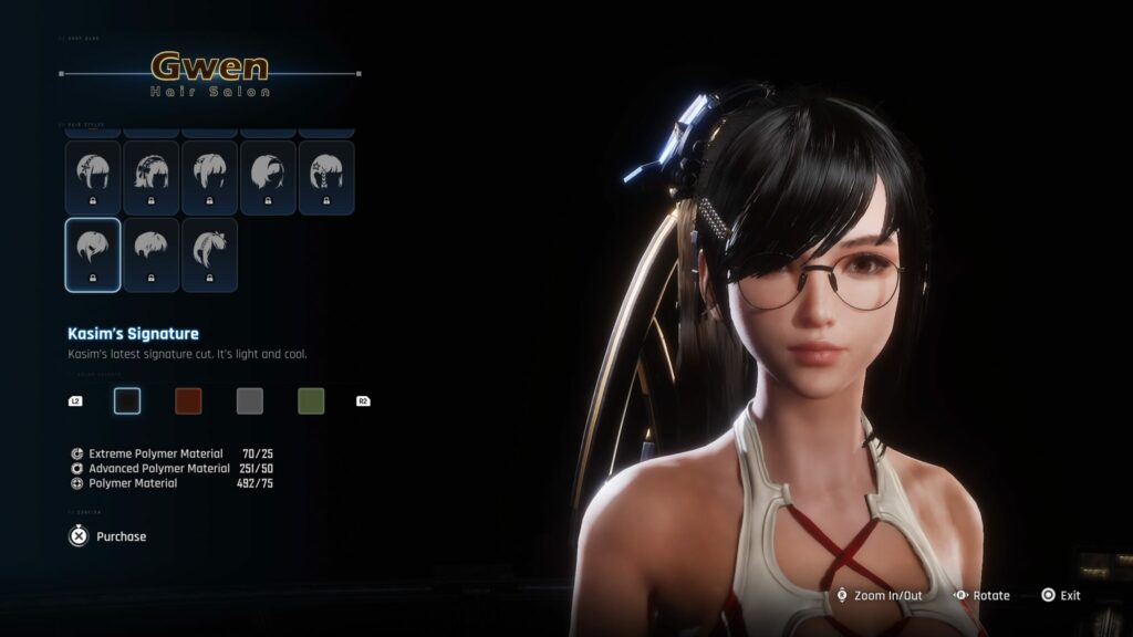 The Kasim's Signature hair in Stellar Blade.