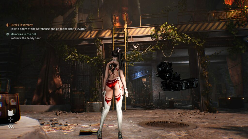 EVE finds the ladder up to the Matrix 11 hideout.