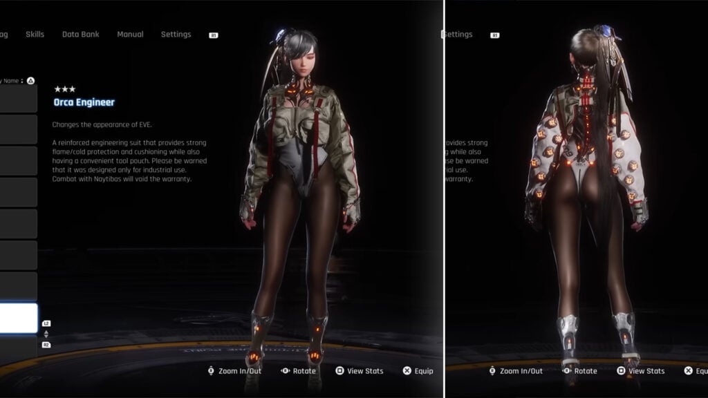 EVE in Orca Engineer outfit in Stellar Blade