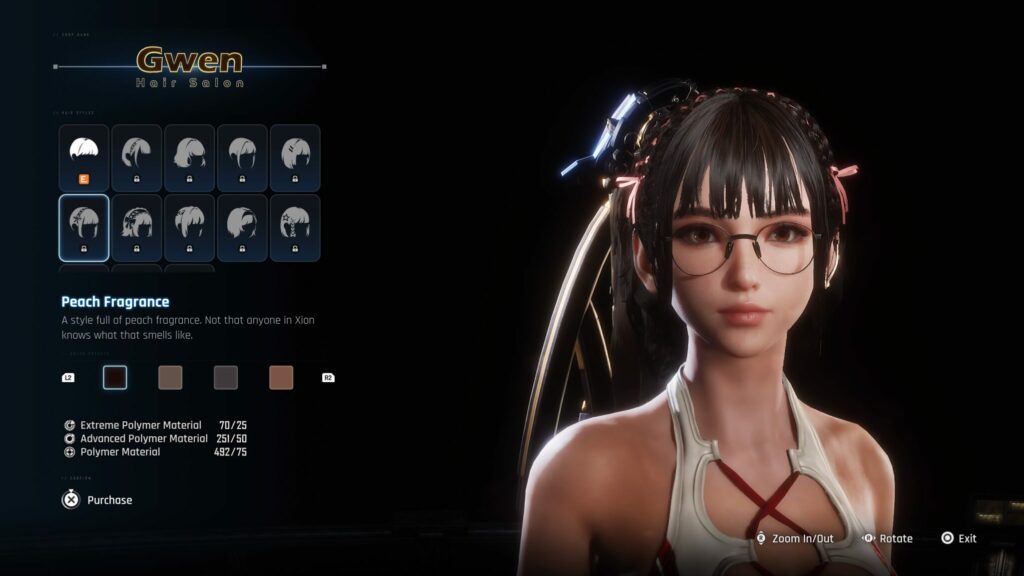 The Peach Fragrance hair in Stellar Blade.