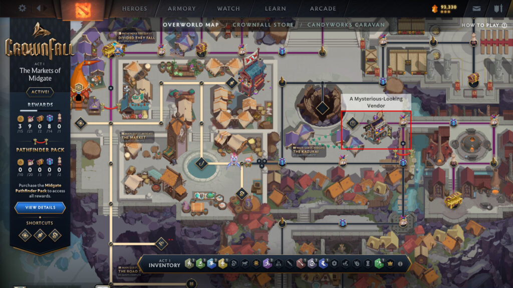 Possible Candyworks shop location to unlock more slots (Image by esports.gg)