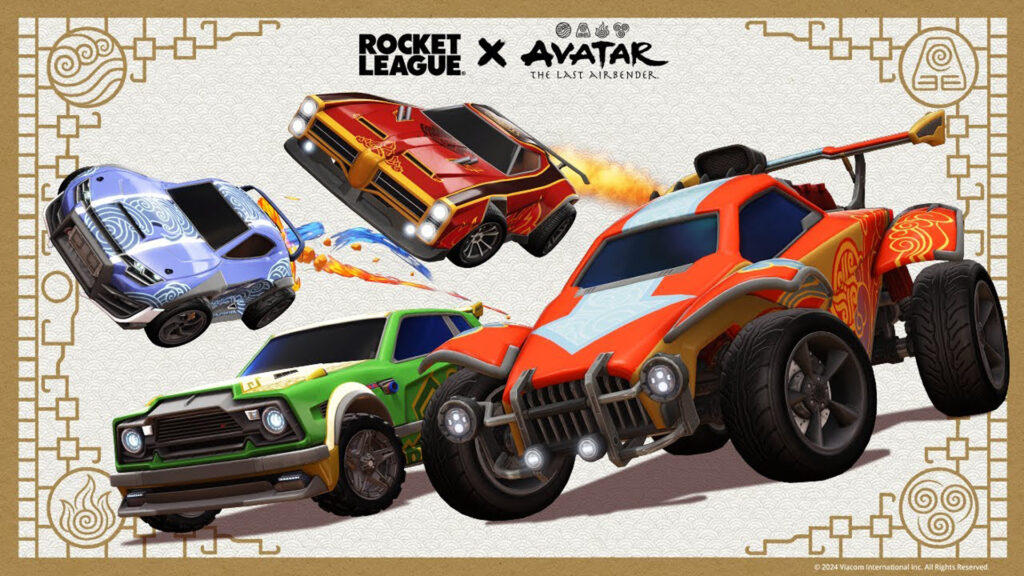 Rocket League item shop adds Avatar: The Last Airbender bundle