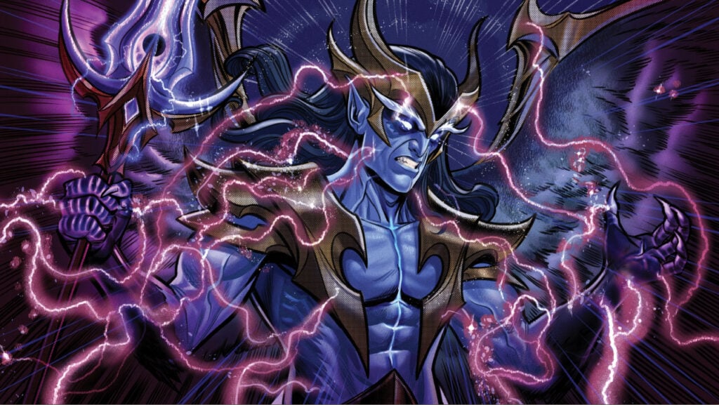 The two, new empowered Skywrath Mage and Vengeful Spirit in the Ascension Day comic