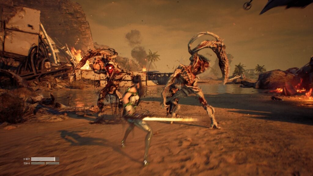 Get all the Stellar Blade ending by playing through the main mission