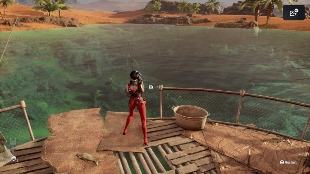 EVE has the prompt to hook the fish.
