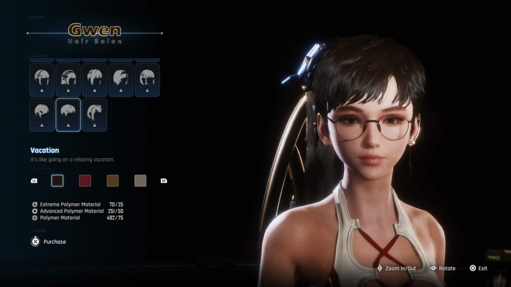 The Vacation hair in Stellar Blade.