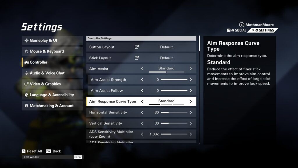 A look at the Standard aim assist setting in XDefiant.