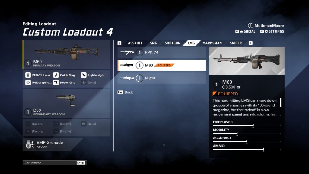 The best LMG loadout in XDefiant.