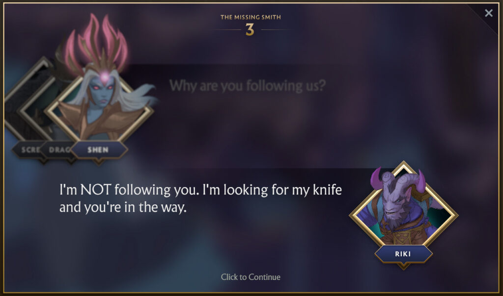 Chapter 3 of The Missing Smith Side Quest 