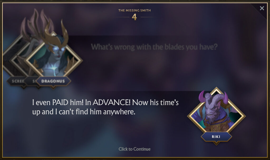 Chapter 4 of The Missing Smith Side Quest 