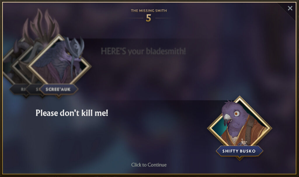 Chapter 5 of The Missing Smith Side Quest 