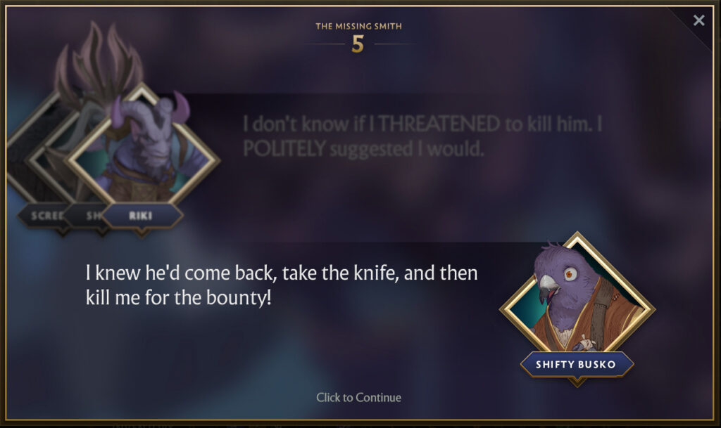 Chapter 5 of The Missing Smith Side Quest 