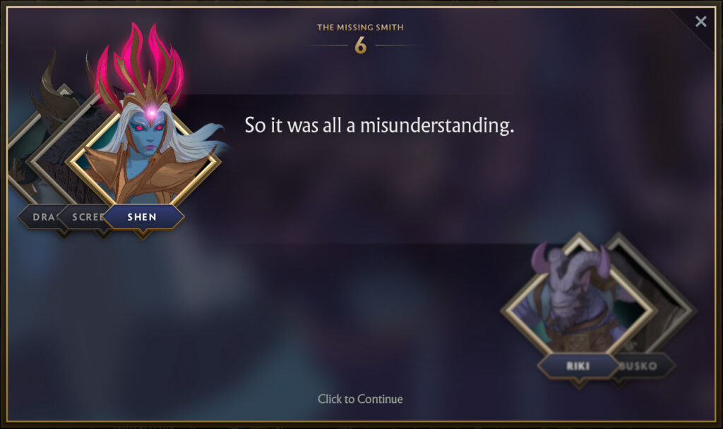 Chapter 6 of The Missing Smith Side Quest 