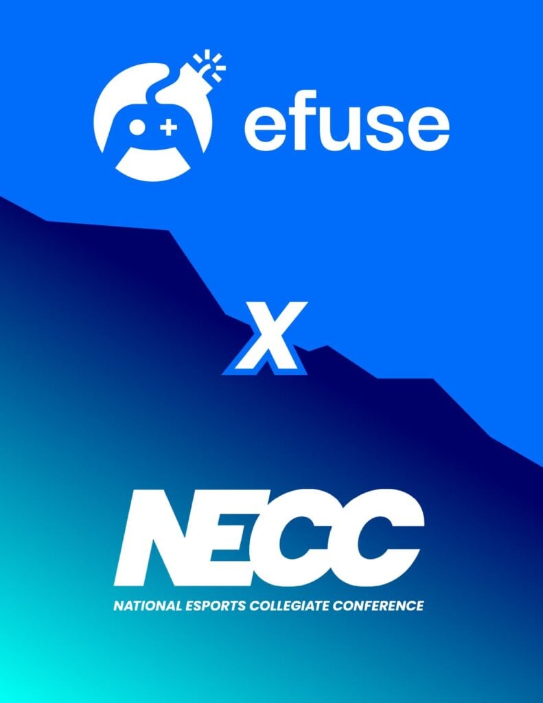 A promotional image for the efuse x NECC partnership.