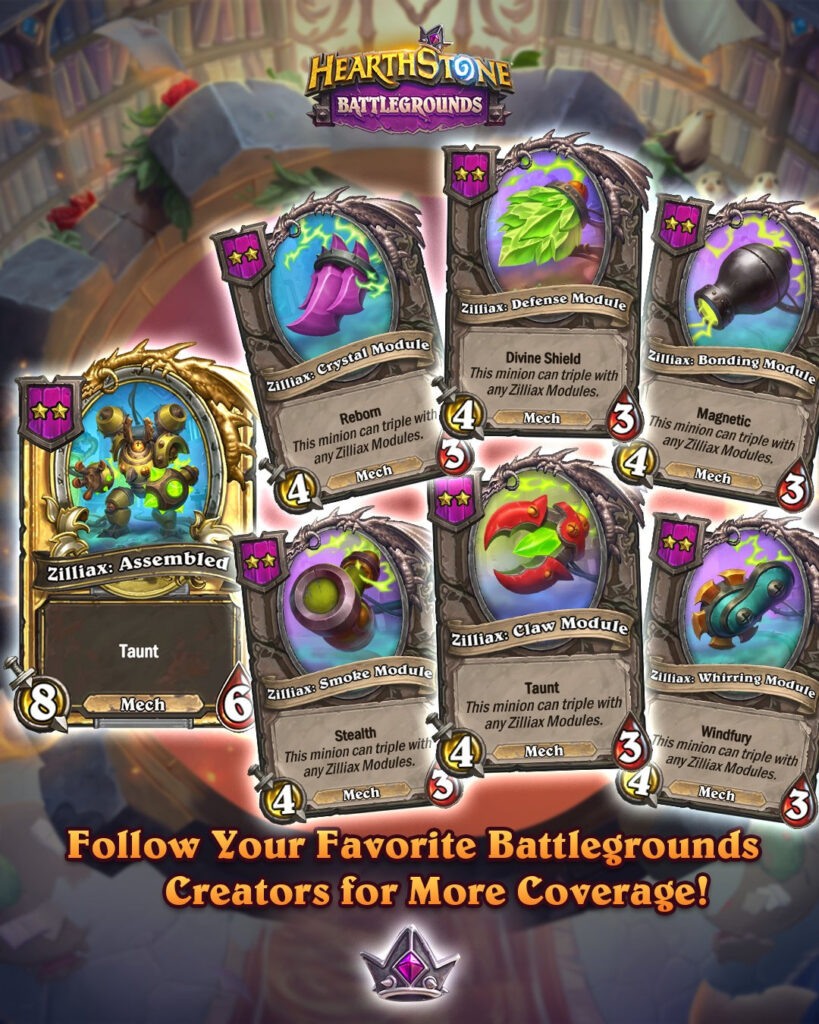 Hearthstone Battlegrounds Season 7 cards